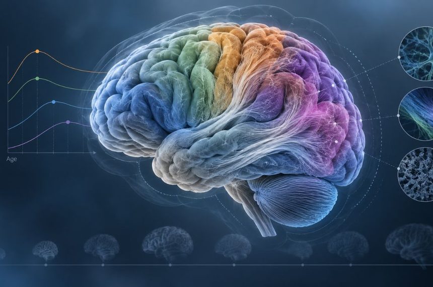 Ilustracion del cerebro y su evolucion