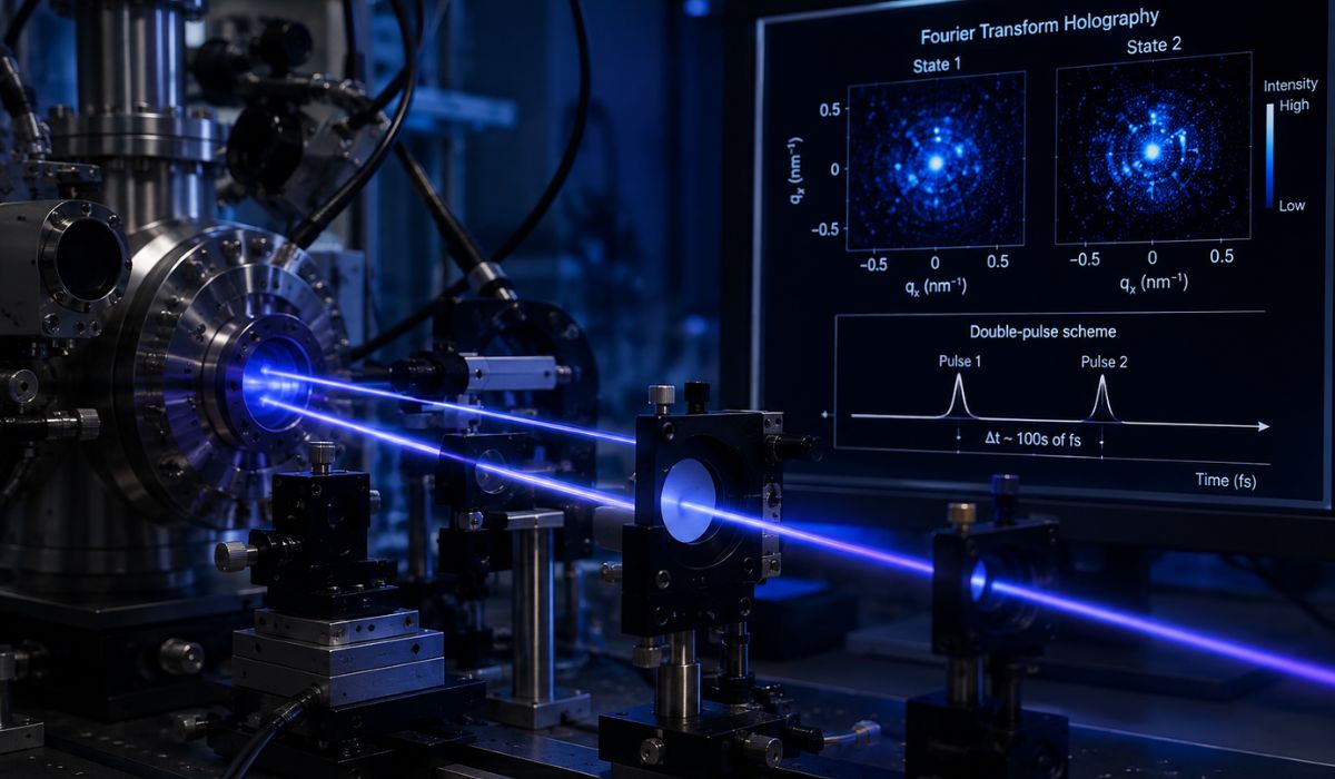 Laboratorio optico con haces laser