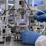 Un nuevo catalizador permite producir amoniaco mediante plasma a presión ambiente y estabiliza platino a escala casi atómica 3 Reactor de plasma en laboratorio